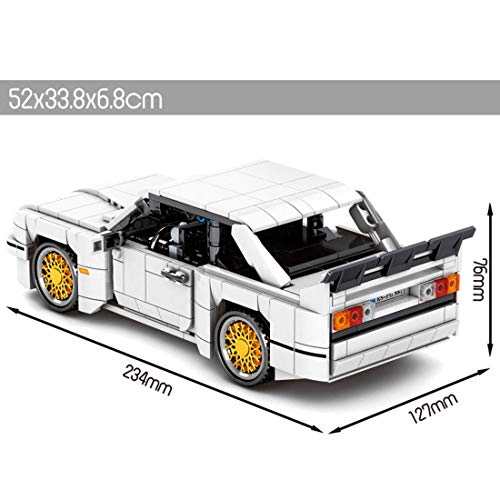 Cxcdxd Technology Bloques de construcción de Modelos de Autos Deportivos, versión estática Coleccionable Exclusivo, 678 Piezas Kit de construcción de Autos de Carreras Bloques de Abrazaderas Comp