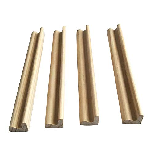 CXHM Paquete de 4 bandejas de dominó, Soportes de Madera para dominó con Patas de Pollo, Soportes para bandejas de dominó, estantes