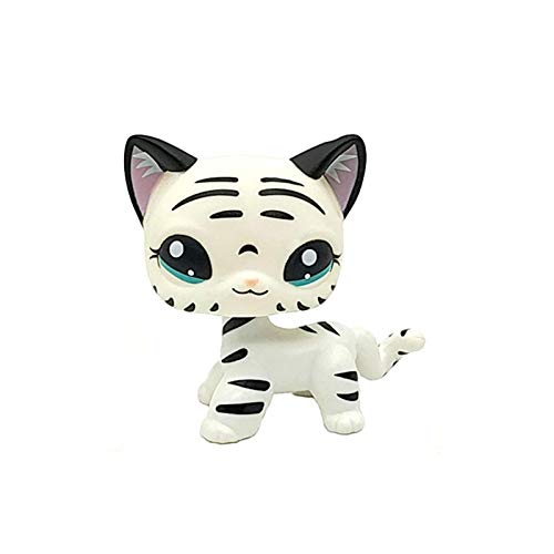 CXSM Nuevo Lps Juguete de una Pieza Gato Tienda de Mascotas Juguete Perro Rosa Negro Pelo Corto colección de Gatos acción de pie Juego de rol Regalo para niños 20