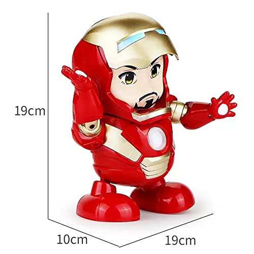 Dancing Iron Man, Dancing Robot,Singing And Swinging Electric Robot, Anime Electronic Toys,Robot Music Dancing Iron Man Mask, MuñEcas, Dancing With Light Music NiñOs, NiñAs, NiñOs, Regalos Para NiñOs