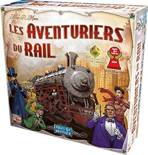 Days of Wonder Ticket to Ride - USA Niños Estrategia - Juego de tablero (Estrategia, Niños, 60 min, Niño/niña, 8 año(s), Alan R. Moon) - Idioma Francés