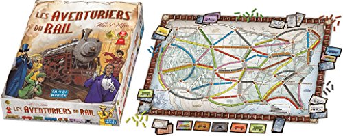 Days of Wonder Ticket to Ride - USA Niños Estrategia - Juego de tablero (Estrategia, Niños, 60 min, Niño/niña, 8 año(s), Alan R. Moon) - Idioma Francés