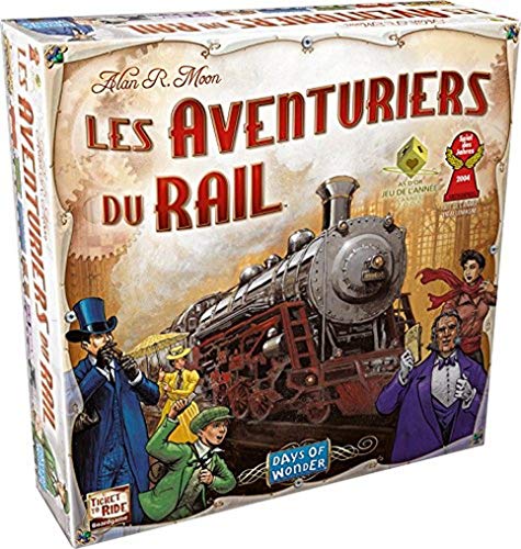 Days of Wonder Ticket to Ride - USA Niños Estrategia - Juego de tablero (Estrategia, Niños, 60 min, Niño/niña, 8 año(s), Alan R. Moon) - Idioma Francés