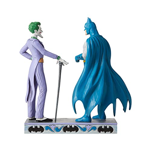 DC Comics by Jim Shore, Figura El Joker y Batman, para coleccionar, Enesco