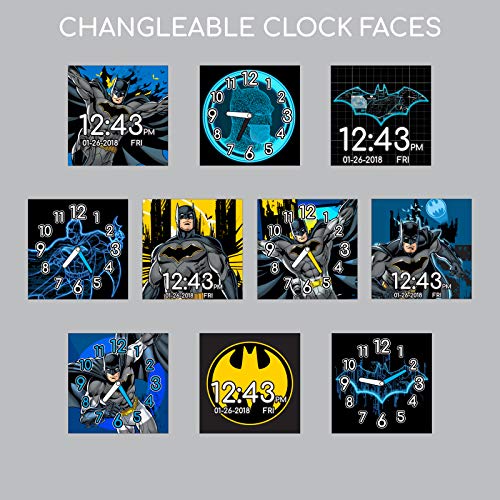 dc comics- Reloj Interactivo Batman, Color Negro, Talla única (Accutime Watch Corp. BAT4740)