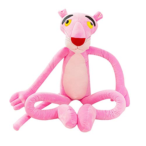 Decanyue 60/80 / 100cm Leopardo Rosa Leopardo muñeca Puesto Juguetes de Peluche piernas largas Rosa Travieso Leopardo Tigger muñeca Regalo 80cm con Ropa