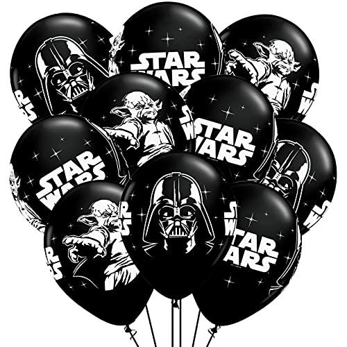 Decoraciones Para Fiesta,Decoración de Tema de Star Wars, Globos de Látex Suministros de temáticos de Star Wars para niños Decoraciones para Fiesta De CumpleañOs(24 Piezas)