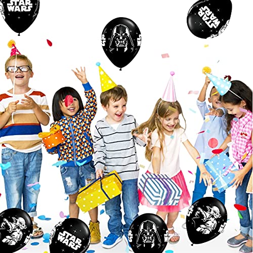 Decoraciones Para Fiesta,Decoración de Tema de Star Wars, Globos de Látex Suministros de temáticos de Star Wars para niños Decoraciones para Fiesta De CumpleañOs(24 Piezas)