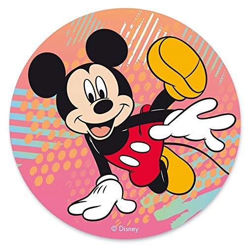 Dekora - Decoracion Tartas de Cumpleaños Infantiles en Disco de Oblea de Disney Mickey Mouse - 20 cm