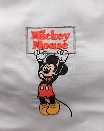 Delantal blanco para la escuela con colchón Mickey Mouse, original de Disney de alta calidad (3 años - 98 cm)