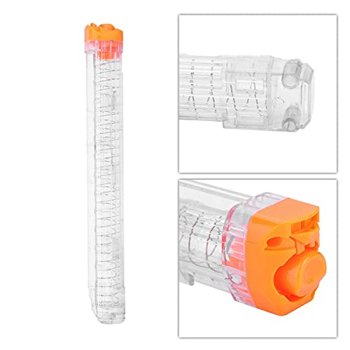 Demeras Clip de Bala 12 Dardos Caja de extracción rápida Cartucho de munición de plástico Clip de Bala para Nerf Rival Apollo Zeus Blaster(Transparente)