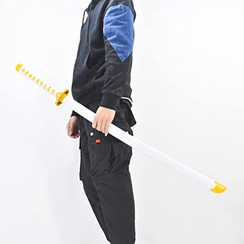 Demon Slayer - Iguro Obanai Espada de madera COS Modelo de arma de utilería para los amantes del anime, Cosplay personaje de anime japanese juego decorativo juguetes Katanas con cinturón, 104cm