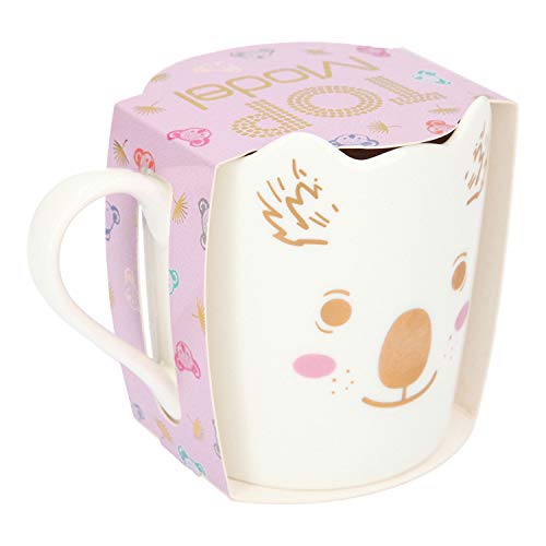 Depesche 11446 TOPModel - Taza de Porcelana (300 ml, Decorada con el Modelo Nyela y un Koala), Multicolor