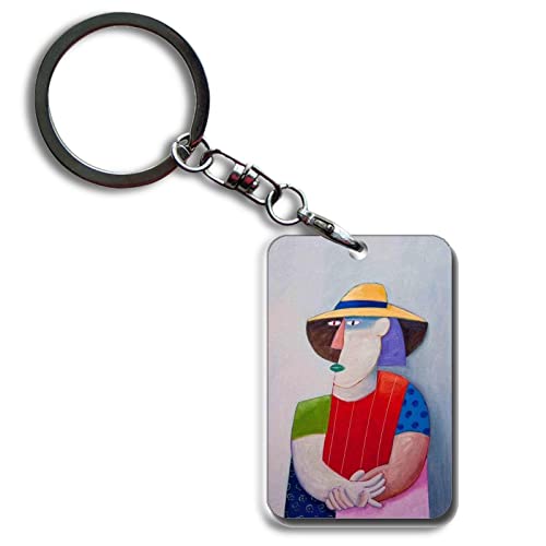 Desconocido MDF Key Ring Amado impresión Watercolor Abstract