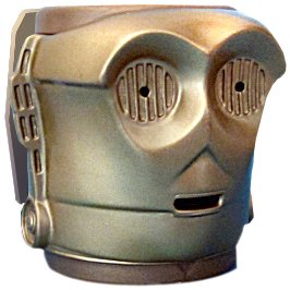 Desconocido Star Wars 43059 - C3PO - Taza 3D de plástico (9 x 9 x 10 cm)