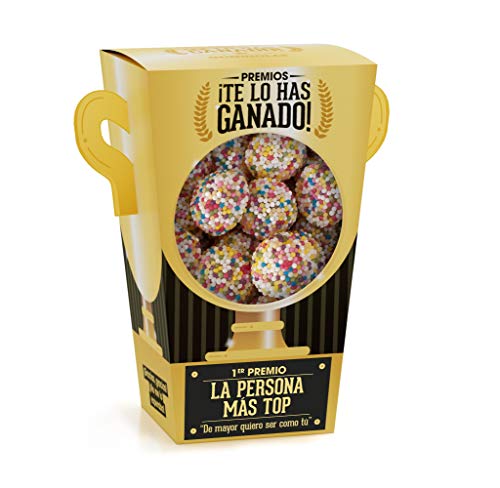 Designer Souvenirs - Trofeo de Gominolas y Chuches | Regalos Muy Originales Para Madres, Padres y Niños | Ideas Divertidas para Regalar en Cumpleaños, Fiestas, Comuniones y Aniversarios