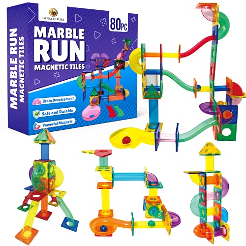 Desire Deluxe Kit Bloques de Construcción Magnéticos para Niños y Niñas de 3 4 5 6 y 7 Años Correr Bola - Juguete Educativo con Figuras Geométricas para Desarrollar la Creatividad de Sus Pequeños