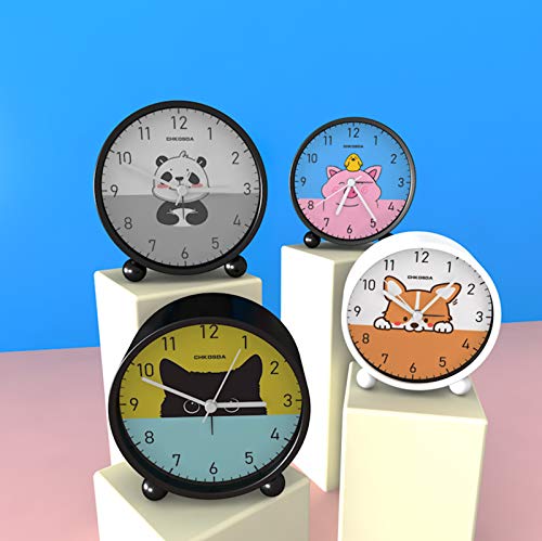 Despertador Creatividad Sencillez Reloj Digital Mudo Moda Dibujos Animados Estudiante Animal Niño Cuarto Cabecera,D