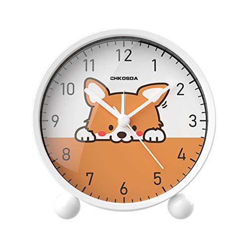 Despertador Creatividad Sencillez Reloj Digital Mudo Moda Dibujos Animados Estudiante Animal Niño Cuarto Cabecera,D