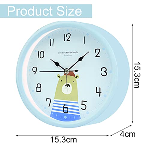 Despertador Infantil Niña Niños Despertadores Analogico Portátil sin tictac silencioso Mesita de Noche Alumna Despertador de Viaje