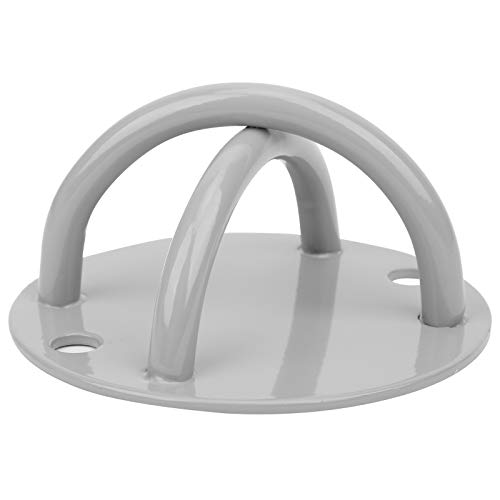 DFKEA Soporte de Carga Yoga aéreo Placa Fija Hebilla Hamaca Columpio Bolsa de Arena Gancho para Colgar Placa Plata Blanco