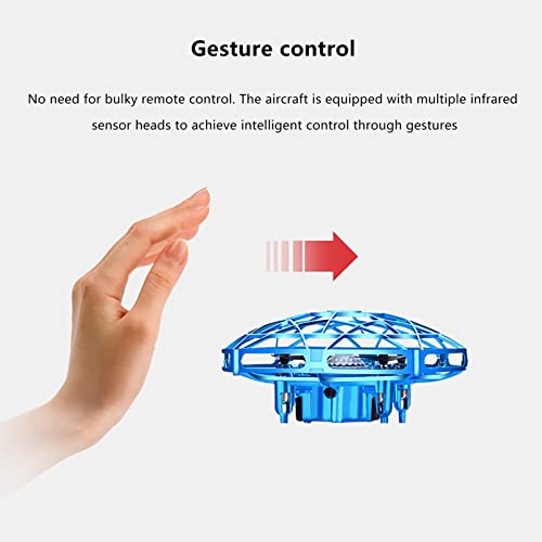 dfsda Mini Drones Operados a Mano | Juguetes voladores de Drones controlados a Mano Inteligentes interactivos | Drone Interior al Aire Libre para Juegos Familiares