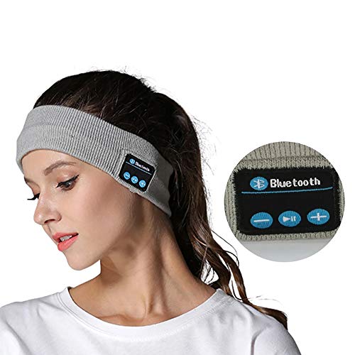 Diadema Bluetooth, Diadema Inalámbrica para Dormir Bluetooth con Micrófono Estéreo Incorporado para Dormir, Deportes, Viajes Aéreos, Meditación Y Relajación,Negro