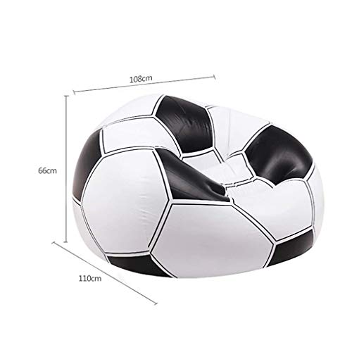 Diaod Sofá de Asiento Simple portátil de fútbol Inflable, Sencillo y cómodo Infantil Tatami Infantil