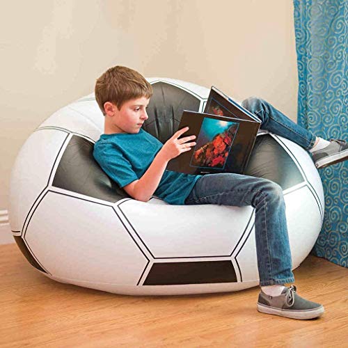 Diaod Sofá de Asiento Simple portátil de fútbol Inflable, Sencillo y cómodo Infantil Tatami Infantil