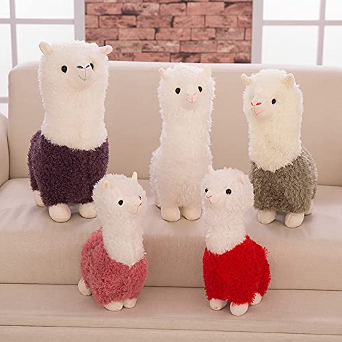 Dibujos Animados De Alpaca De Peluche De Dibujos Animados Cordero Muñeca Ragdoll Tela De Peluche Muñeca Decoración De La Habitación De Los Niños Regalo De Cumpleaños Almohada Cojín Muñeco De Peluche