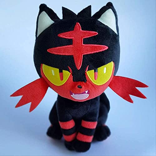 Dibujos animados Litten Cat Peluches de peluche 26Cm Muñecos de peluche de dibujos animados realistas Animales Regalos de cumpleaños Dormitorio Oficina Deco