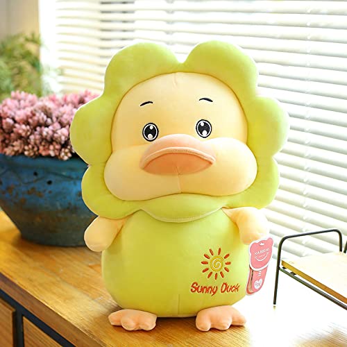 Dibujos Animados Sol Pato Muñeco De Peluche De Juguete De Peluche Pato Muñeca De Trapo para Niños Almohada De Muñeca Regalo De Cumpleaños Decoración De Ropa De Cama para El Hogar Almohada De Muñeco