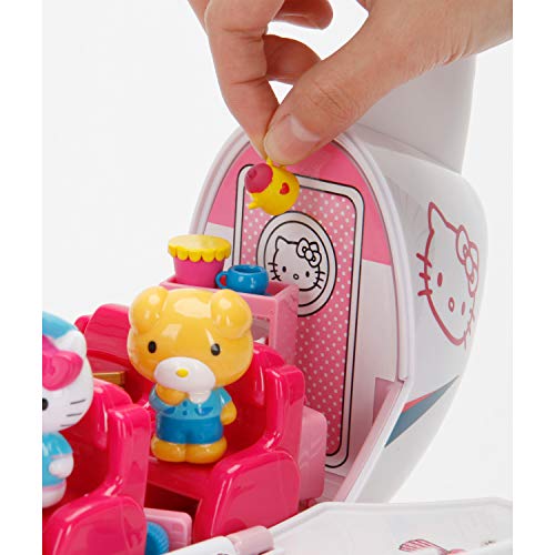 Dickie - Hello Kitty Avión con figuras, apertura de techo, incluye 3 figuras y 20 accesorios (Dickie 253248000)