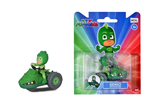 Dickie Toys 203141012 PJ Masks - Vehículo de Metal con Rueda Libre, 7 cm, a Partir de 3 años