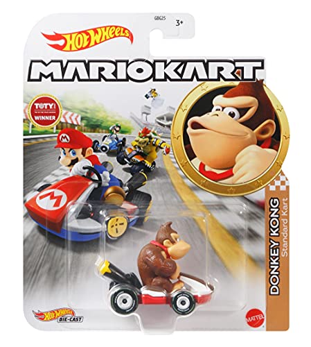 DieCast – GRN24 – Modelo Kart de Donkey Kong Standard Kart de Super Mario Kart – Multicolor – 1/64 6 cm