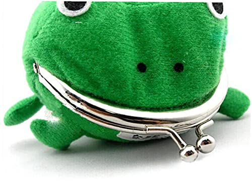 DierCosy Bolso de la Moneda de la Rana Verde, Accesorios de Cosplay Billetera de Juguete Linda de Felpa para los Amantes de Naruto y Cosplay