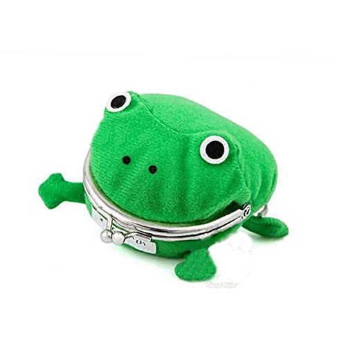 DierCosy Bolso de la Moneda de la Rana Verde, Accesorios de Cosplay Billetera de Juguete Linda de Felpa para los Amantes de Naruto y Cosplay