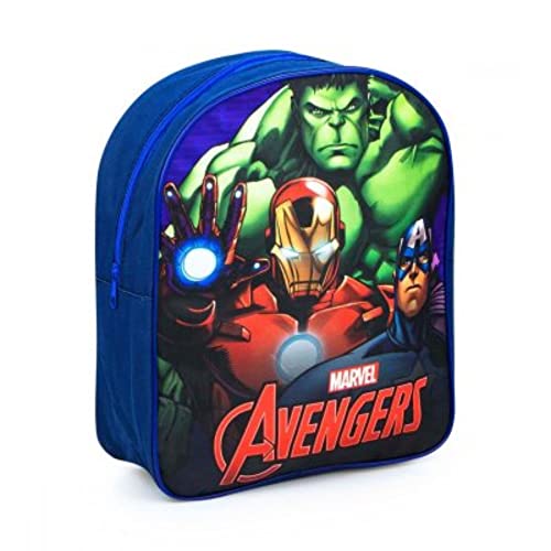 Difuzed MOCHILA INFANTIL VENGADORES HULK IRON MAN Y CAPITÁN AMÉRICA 30 CM