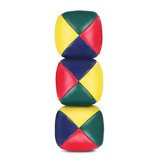 DILISEN Juego de 6 Piezas de Pelotas de Malabares para Principiantes, Mini Bolas de Malabares de Calidad, Durable, Suave para Niños Niñas y Adultos, Multicolor