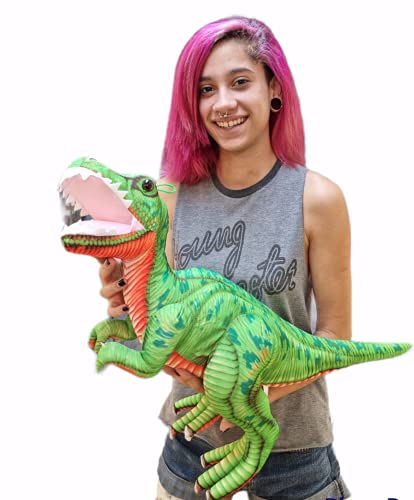 Dinosaurio Peluche. Dinosaurio Realista World Jurassic Park Juguetes para niña de 48cm de Cola a Cabeza (Dino-Rex)