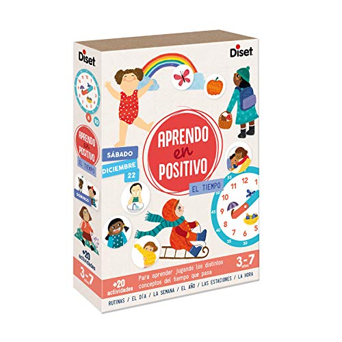 Diset - Aprendo en positivo El Tiempo Juego - Juego educativo a partir de 3 años