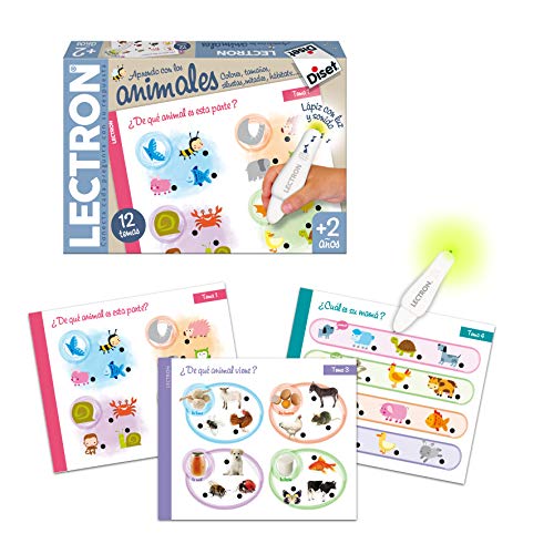 Diset - Lectron Baby Animales - Juego Educativo A Partir De 2 Años + Preescolar Juego Educativo A Partir De 4 Años