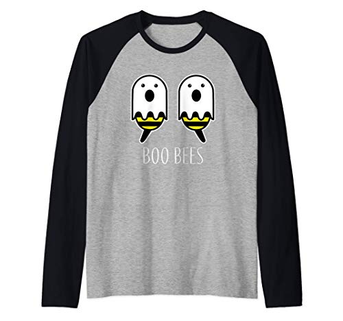 Disfraces De Halloween Para Parejas Fáciles Abejas Boo Camiseta Manga Raglan