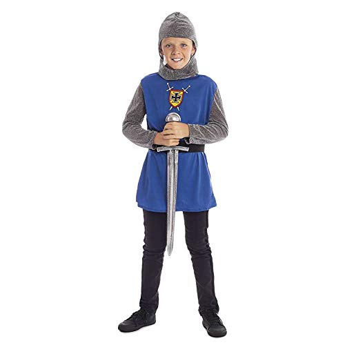 Disfraz Caballero Medieval Azul niño Infantil para Carnaval (7-9 años) (+ Tallas) Carnaval Medievales