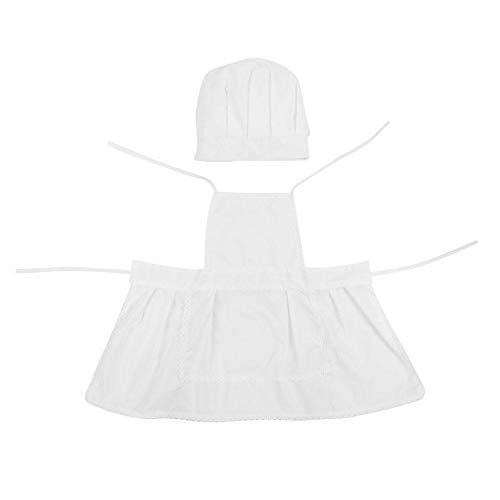 Disfraz de cocinero con sombrero para bebé, diseño de cocinero y chef Estilo de cocinero Infantil Recién nacido Sombrero hecho a mano Ropa Bebé Accesorios de fotografía Conjunto Niño Sombrero