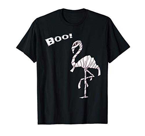 Disfraz de Halloween de la Mamá Flamenca Rosa Boo Camiseta