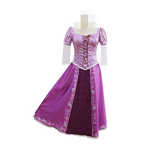 Disfraz de padre-hijo de cosplay disfraces de adultos para niños vestido Rapunzel uniforme Enredado disfraz de Halloween Carnaval Regalo para niñas y mujeres