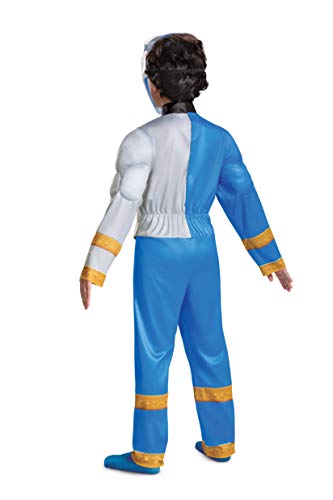 Disguise Disfraz Power Ranger Niño Dino Fury Azul, Disfraz Superhéroe Niño Disponible en Talla L