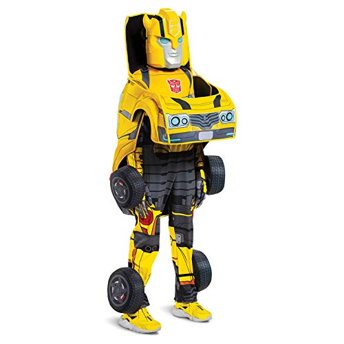 Disguise Disfraz Transformers Niño Bumblebee Convertible en Autobot, Disfraz Carnaval Niño Disponible en Talla S