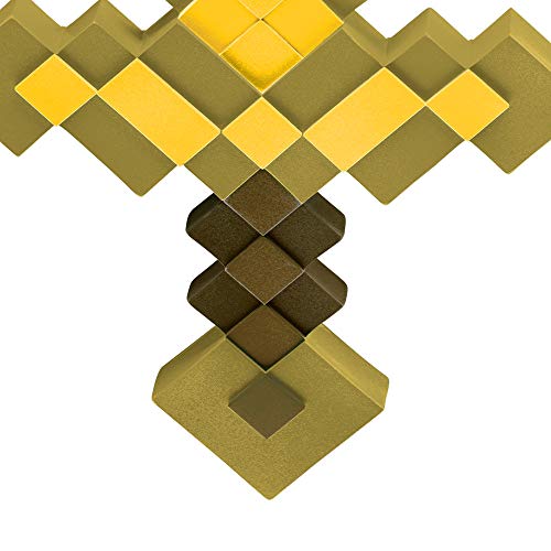 Disguise Espada Minecraft Dorada Mojang, Minecraft Juguetes Disponible en Talla Única